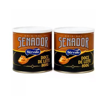 Imagem de Doce de Leite Mineiro Cremoso Senador Servulo Tradicional Lata 800g Ki