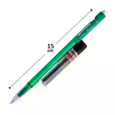 Imagem de Lapiseira Goller Bitz 0,5MM com Grafite Mecanismo Suave Empunhadura Confortavel Borracha Integrada Verde