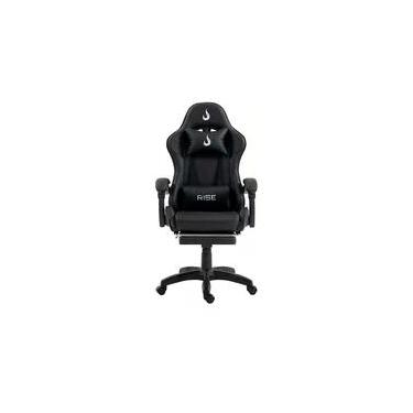 Imagem de Cadeira Gamer Rise Mode X06, Ângulo Ajustável, Até 120Kg, Apoio Para os Pés Retrátil, Preto - RM-CG-X06-BK