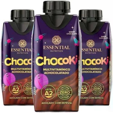 Imagem de Kit 3 Chocoki Ready Achocolatado Essential 200ml