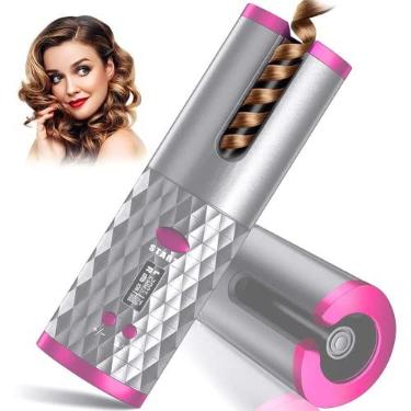 Imagem de Modelador De Cachos Hair Finisher Automático Sem Fio Profissional Cabelo Enrolar USB Portátil