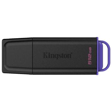 Imagem de Pen Drive 512GB Kingston DataTraveler Exodia, USB 3.2, Preto e Roxo -