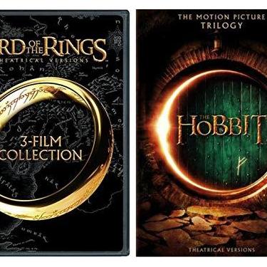 Imagem de The Lord of The Rings Trilogy & The Hobbit Trilogy 9 DVD Set Widescreen