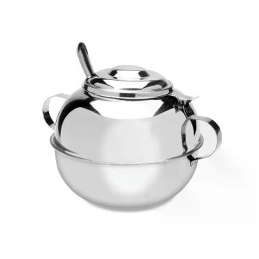 Imagem de Açucareiro Aço Inox Com Tampa E Colher 500g Ravinox 000411