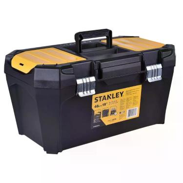 Imagem de Caixa de Ferramentas 19 Empilhável com Fecho Metálico Verde Stanley 25KG