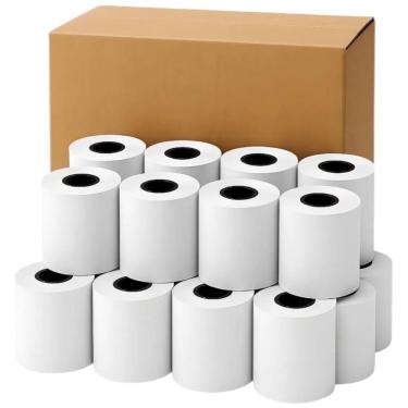 Imagem de 3 cx bobina termica 80x40 cupom fiscal c/ 30 un pdv sat - E A COSTA EM