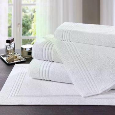 Imagem de Toalha De Piso Hotel Imperial 570 G/m² 50x80cm Lufamar Branca