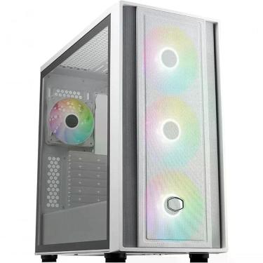 Imagem de Gabinete para Computador Masterbox 600 White Mb600-Wgnn-S00 em Aço com Suporte para Watercooler Branco Cooler Master