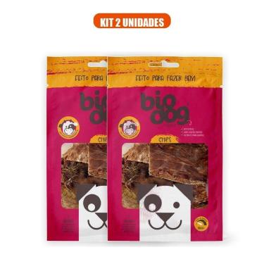 Imagem de Kit 2 Petiscos Naturais para Cães Biodog Chips (Total 10 Unidades) Bov