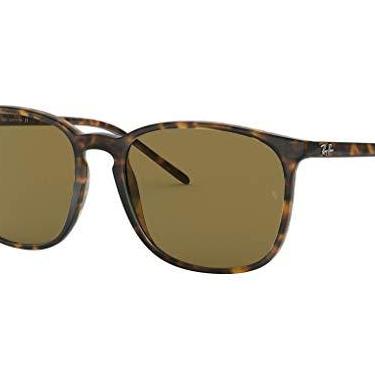 Imagem de Óculos de Sol Ray-Ban 0RB4387 710/73 Tam 56 / Marrom Havana Claro - Lentes Marrom