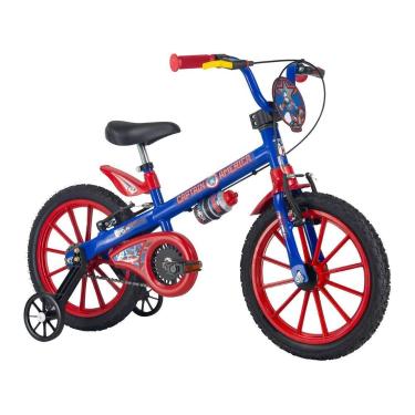 Imagem de Bicicleta Aro 16 Nathor Capitão América Azul / Vermelho , Azul