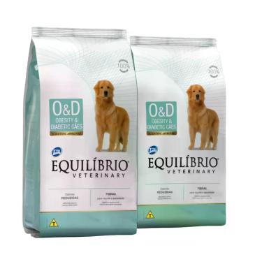 Imagem de Kit 2 Ração Seca Total Equilíbio Veterinary O&D Obesity & Diabetic Cãe