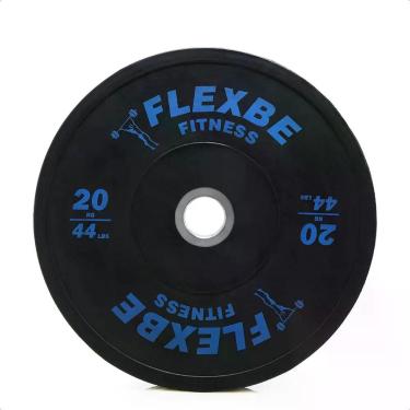 Imagem de Anilha Bumper Olímpica Cross Borracha Vulcanizada 20 kg - Flexbe Fitne