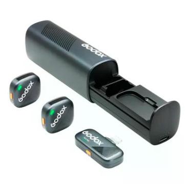 Imagem de Microfone Sem Fio Godox Cube Sl Lapela 2,4g Iphone Preto