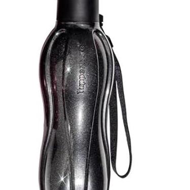 Imagem de Eco garrafa 500 ml (preto) Black c g = T U P P E R W A R E = Bico flip top, não vaza c cordinha