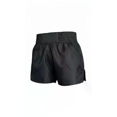 Imagem de Short Muay Thai Clássico Preto Poliéster Secagem Rápida - Congratulati