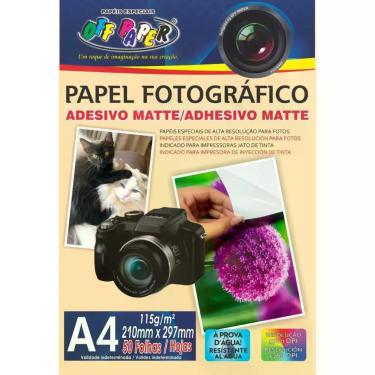 Imagem de Papel Fotografico INKJET A4 Matte Adesivo 115G. PCT.C/50 - OFF Paper