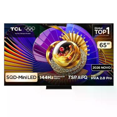 Imagem de Smart TV 4K TCL TOP Premium SQD-Mini LED 65 Polegadas Processador AiPQ