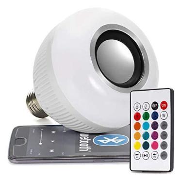 Imagem de Lampada Musical Caixa De Som Bluetooth Led Rgb Com Controle