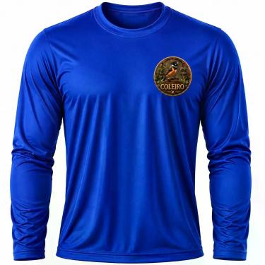 Imagem de Camisa Uv +50 Pássaro Coleiro - Proteção Solar cor:Azul RoyalTamanho:G