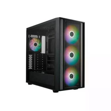 Imagem de Gabinete Cooler Master Masterbox 600 Black Compatível com Placas-Mãe Traseiras Aço com Gerenciamento de Cabos Preto