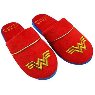 Imagem de Pantufa Chinelo Mulher Maravilha Logo Wonder Woman Warner Dc (G)