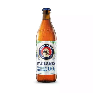 Imagem de Cerveja Alemã Paulaner Weissbier 0,0% Zero Álcool Garrafa 500ml - Paul