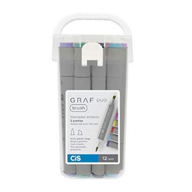 Imagem de Marcador Artístico 2 Pontas, CiS, Graf Duo Brush, 60.9000, 12 Cores