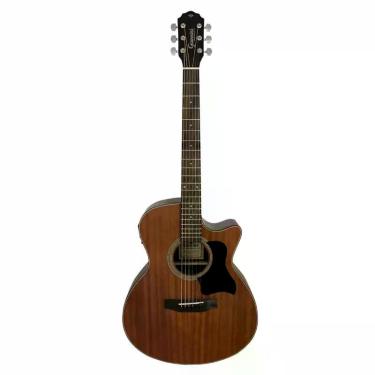 Imagem de Violao giannini ggc plus ceq ws aco eletroacustico grand concert cutaw