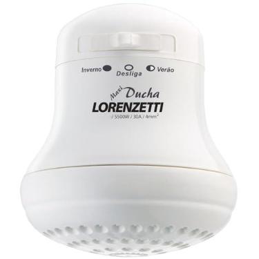 Imagem de Lorenzetti Chuveiro Elétrico Branco Maxi Ducha, 5500W 110V