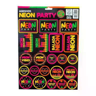Imagem de Adesivos Neon - 22 Unidades