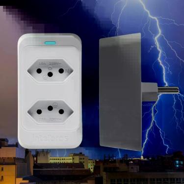 Imagem de Anti Surto Tomada De Proteção Elétrica Intelbras 10 A Eps 302 Bivolt B