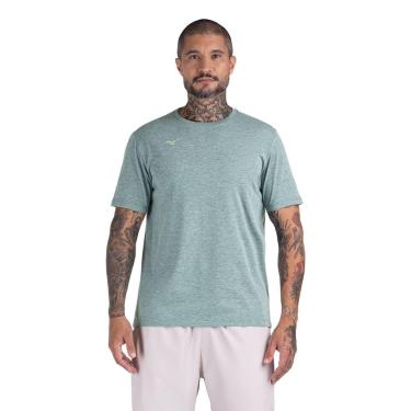 Imagem de Camiseta de Treino Mizuno Lifestyle Logo Masculina, P, Verde