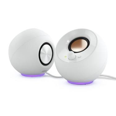 Imagem de Creative Pebble SE 2.0 Alto-Falantes de Mesa para PC/Laptop, Branco | Alto-falantes 2.0, alimentados por USB, compactos, estéreo, alto-falantes de mesa, áudio de PC, design minimalista
