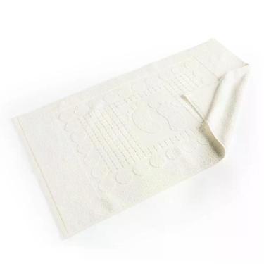 Imagem de Toalha De Piso Wave Gramatura 700g/m² Antiderrapante 01 Peça 100% Algodão - Off White