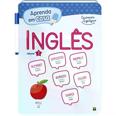 Imagem de Livro - Aprenda em Casa Escreva e Apague: Inglês V1