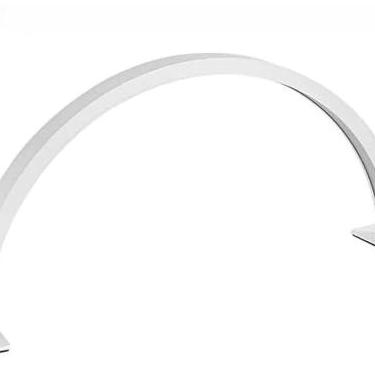 Imagem de Luminária Arco Meia Lua Articulada Estética e Manicure(Branco 75CM)