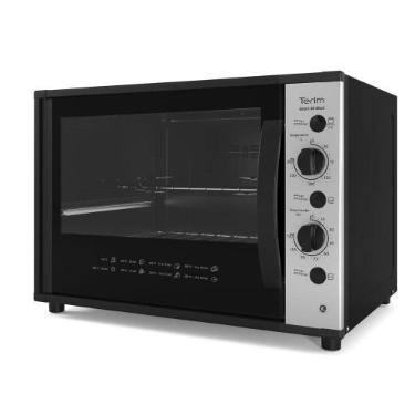 Imagem de Forno Terim Elétrico Bancada Smart60 Black com Espeto 60 Litros, Preto