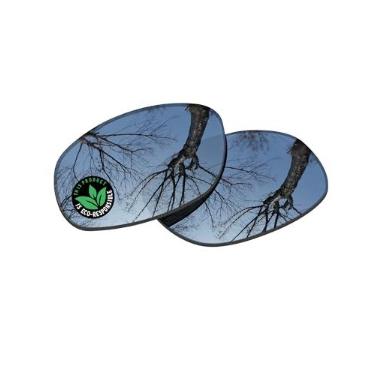 Imagem de Raydi Lentes de reposição de policarbonato para óculos de sol quadrados RayBan RB2027 62 mm - Espelho de titânio prateado - Polarizado