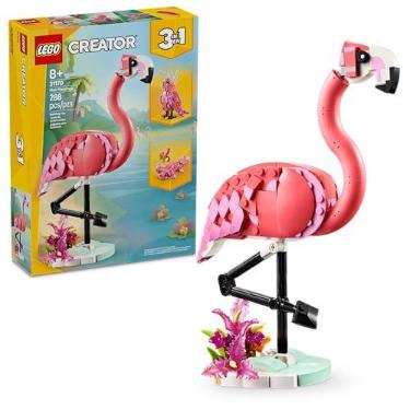 Imagem de LEGO Creator Animais Selvagens: Flamingo Rosa 31170 (288 Peças)