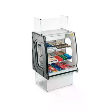 Imagem de Vitrine Panorâmica VNPCXI 730 Temperatura Ambiente sem Iluminação Preto Refrimate