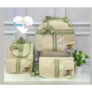 Imagem de Conjunto de luxo mochila 2 em 1/ 3 peças tiara baby - TIARA BABY , Ver
