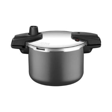 Imagem de Panela De Pressão Tramontina Arizona Induction Em Alumínio Com Revestimento Interno E Externo Em Antiaderente Starflon Max Titânio 20 Cm 4,5 L