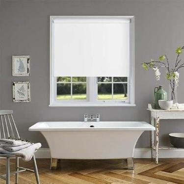 Imagem de Persiana Rolo Blackout Robust Branca 140 (L) x 160 (A) cm 100% Escuro Cortina Roller 1,40 X 1,60 m