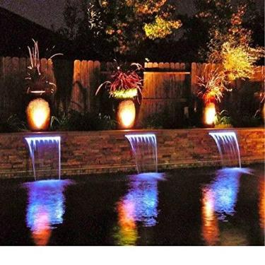 Imagem de Refletor Linear 80cm para Iluminação de Led RGB para Cascata de Piscina