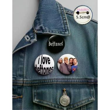 Imagem de Botton GEDUMIX Banda Deftones 1.0 - 3 Peças, 5.5cmØ Alfinete