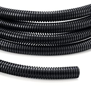Imagem de Tear de fio 3/8" 10 pés, YCLYC Split Loom, protetor de cabo externo, conduíte de fio flexível automotivo, tubo protetor de fio, preto