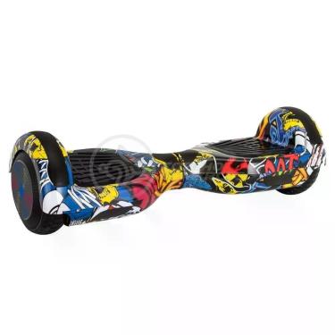 Imagem de Hoverboard Infantil Skate Elétrico Arte Urbana Led Grafite