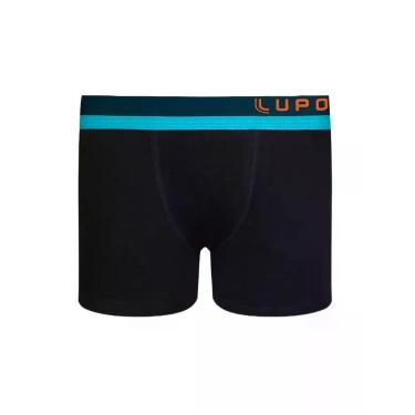 Imagem de Cueca Boxer Infantil Lupo 00151-012 Cós com Viés Algodão T. P/GG, G, 9
