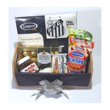 Imagem de Cesta Presente Times De Futebol Chocolates Toalha Lepper - Cesta de Pr